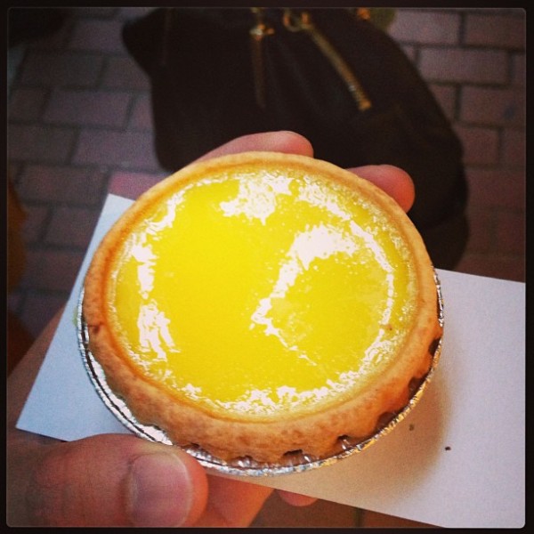 Egg tart, fresh out of the oven